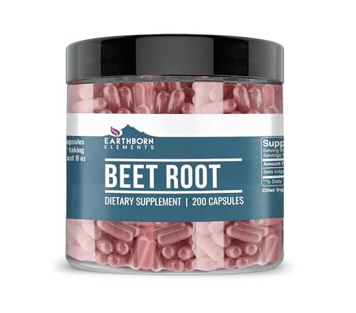 Earthborn Elements Beet Root 200 Capsules, Pure & Undiluted, No Additives - görsel 9