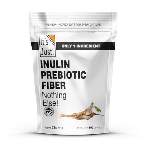 It's Just! - Inulin Prebiotic Fiber, Water Soluble, Chicory Root Powder, Promotes Gut Health, Made in USA, Product of Belgium, Vegan/Keto Friendly - görsel 2