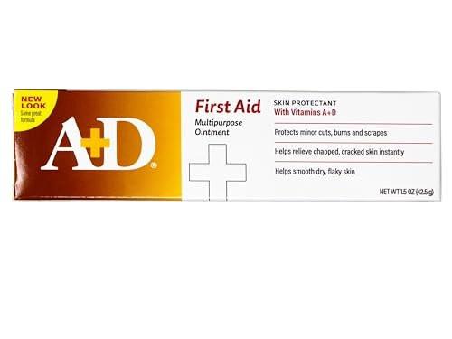 A+D First Aid Ointment, Multipurpose Dry Skin Moisturizer and Skin Protectant, 1.5 Oz (Pack of 3) - görsel 7