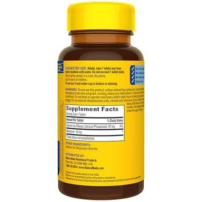 Nature Made Melatonin 10mg Maximum Strength Tablets, 100% Drug Free Sleep Aid for Adults, 70 Count, 70 Day Supply