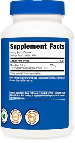 Nutricost Myrrh Extract 120 Capsules for 120 Servings Per Bottle - Gluten Free, Vegetarian, Non-GMO