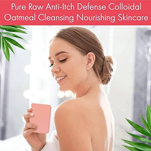 Natural Fast Acting Itch Relief Soap Bar - Calming Calamine Soap for Itchy Skin, Insect Bite, Eczema, Ivy Rash, Chicken Pox - Pure Raw Anti-Itch Defense Cleansing Skincare - Made in USA - görsel 9