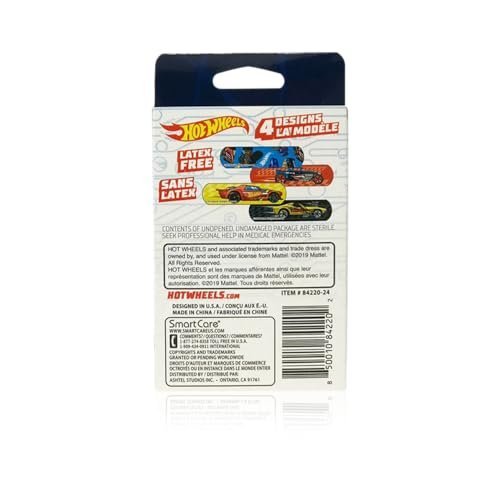 Hot Wheels Bandage (20 Count) - Adhesive Bandages for Kids - görsel 2