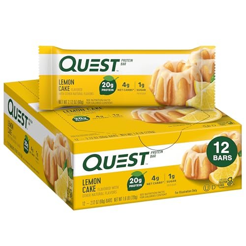 Quest Nutrition Lemon Cake Protein Bars, – Delicious Flavor: The bright, tangy lemon cake taste satisfies your – Image 6