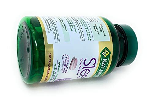 Nature's Bounty Sleep3 10mg Melatonin, 120 Tablets - Advanced Sleep Support Supplement - görsel 5