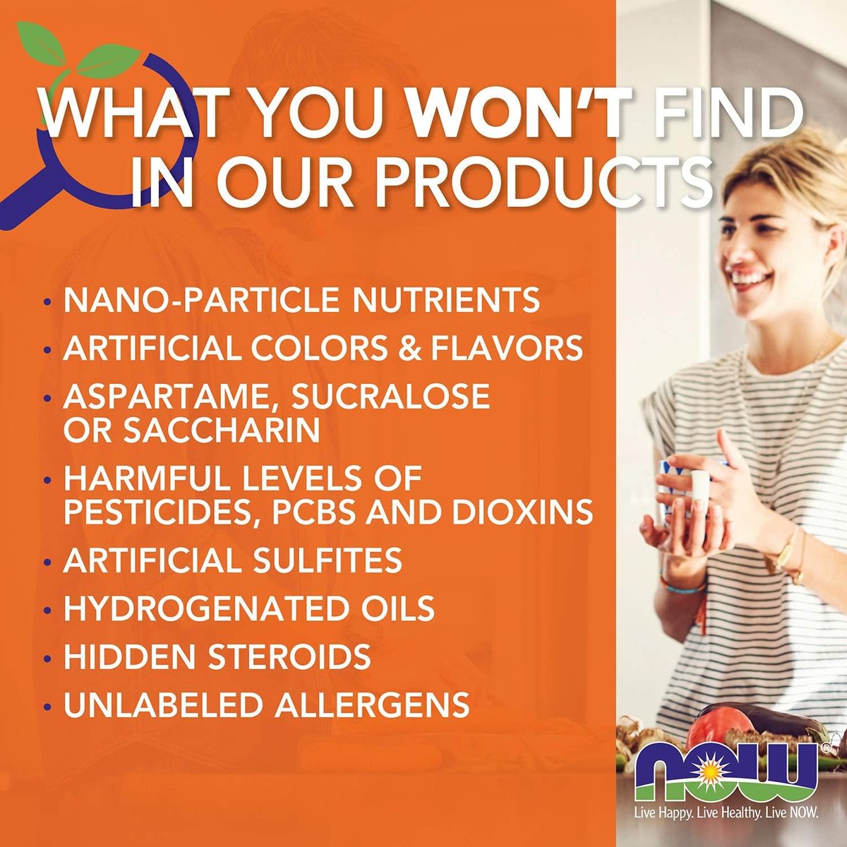 NOW Foods Supplements, Tri-Chromium™ 500 mcg with Cinnamon, Insulin Co-Factor*, 180 Veg Capsules - görsel 9