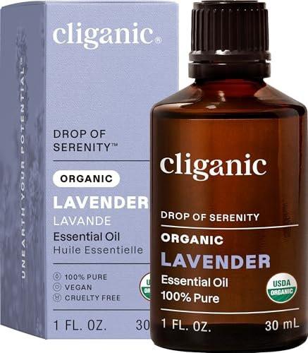 Cliganic Organic Lavender Essential Oil, 1oz - 100% Pure Natural Undiluted, for Aromatherapy Diffuser | Non-GMO Verified - görsel 2