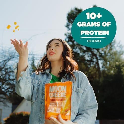 Moon Cheese Bites, White Chedda Black Peppa, 2-Ounce 3-Pack, 100% Real Cheese, Protein, Keto, After-School or Lunch Snack - görsel 13