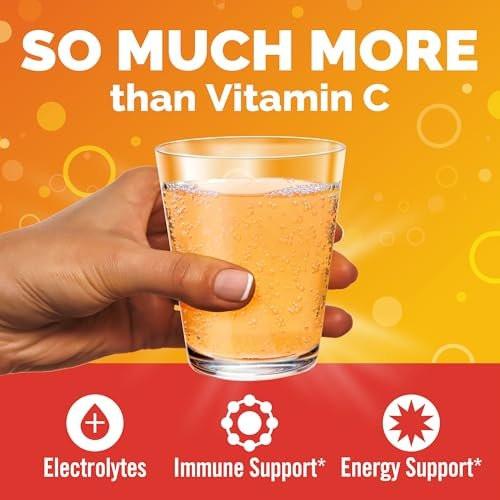Emergen-C Citrus-Ginger Fizzy Drink Mix, Turmeric and Ginger, Immune Support, Natural Flavors with High Potency Vitamin C, 18 Count - görsel 4