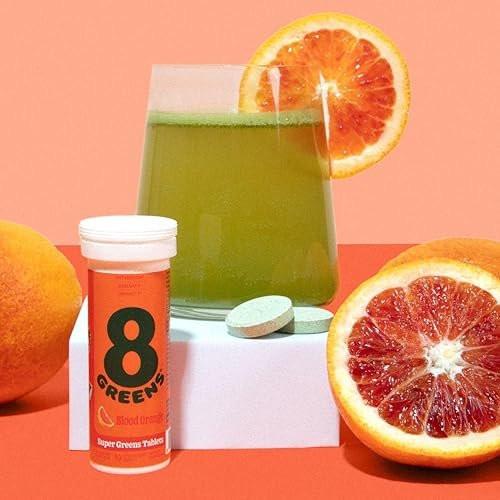 8Greens Supergreens Tablets | Superfood Tablet for Metabolism, Immunity & Focus, Daily Greens Effervescent Tablets, Organic: Aloe Vera, Spirulina, Chlorella, Blood Orange, 10 Servings - görsel 15