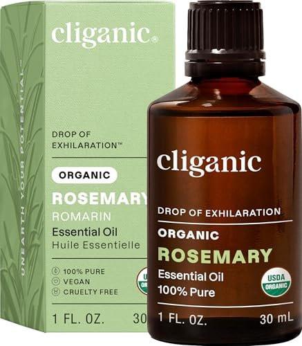 Cliganic Organic Rosemary Essential Oil, 1oz - 100% Pure Natural Undiluted, for Aromatherapy | Non-GMO Verified - görsel 2