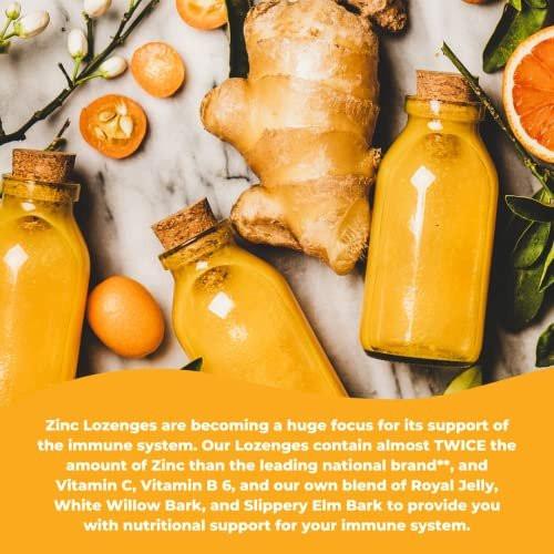 Wonder Laboratories Zinc Lozenges with Vitamin C - Fruit Flavored, Healthy Immune Support Lozenges with 25mg of Zinc Supplement Per Lozenge + 30mg of Vitamin C - 100 Lozenges - görsel 3
