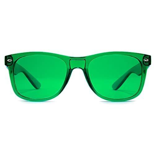 PURPLE CANYON Green Color Therapy Mood & Migraine Glasses – Light Therapy Chakra Healing Glasses with Green Colored Lenses - görsel 8