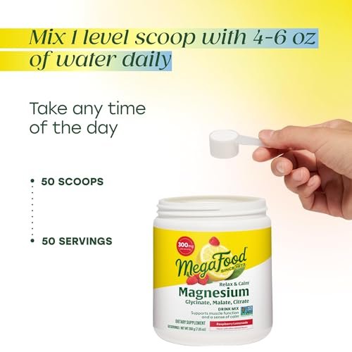MegaFood Relax Calm Magnesium Powder – Muscle Support: Eases muscle cramps and soreness, supporting recovery after – Image 3