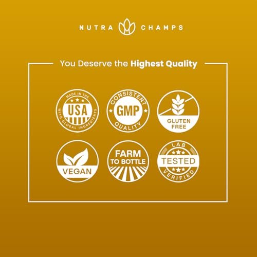 NutraChamps Korean Red Panax Ginseng Capsules | Extra Strength Ginsenosides for Energy, Focus, Performance, Vitality & Immune Support | Korean Red Ginseng Root Extract (90, Premium Gold) - görsel 1