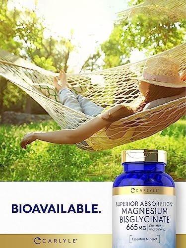 Carlyle Buffered Magnesium Bisglycinate 665 mg | 250 Capsules | Chelated Essential Mineral | Non-GMO and Gluten Free Supplement - görsel 11