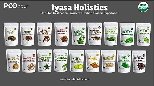 Iyasa Holistics Organic Moringa Leaf Powder 4 oz - USDA Certified Pure Moringa Oleifera Superfood Powder - Green Smoothie, Tea, Energy Booster - Pure Ayurveda Products - görsel 9