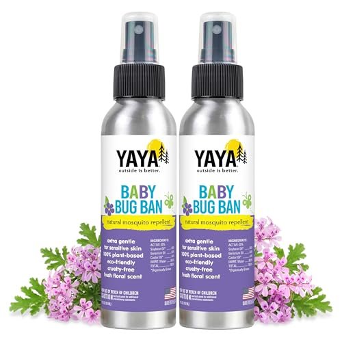 YAYA ORGANICS Baby Bug BAN – All-Natural, Proven Effective Repellent for Babies, Kids and Sensitive Skin (4 Ounce Spray, 2-Pack) - görsel 9