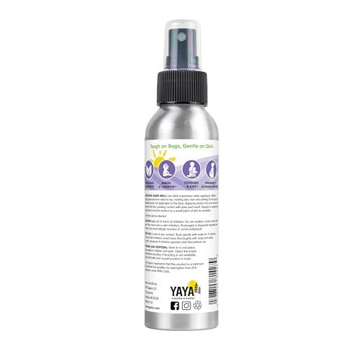 YAYA ORGANICS Baby Bug BAN – All-Natural, Proven Effective Repellent for Babies, Kids and Sensitive Skin (4 Ounce Spray, 2-Pack) - görsel 1