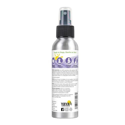 YAYA ORGANICS Baby Bug BAN – All-Natural, Proven Effective Repellent for Babies, Kids and Sensitive Skin (4 Ounce Spray, 2-Pack)