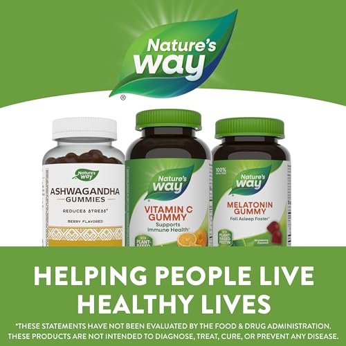 Nature's Way Vitamin C Gummies, Support Immune Health*, Antioxidant, 250 mg per 2-Gummy Serving, Gummy Vitamins, Orange Flavored, 120 Gummies - görsel 10