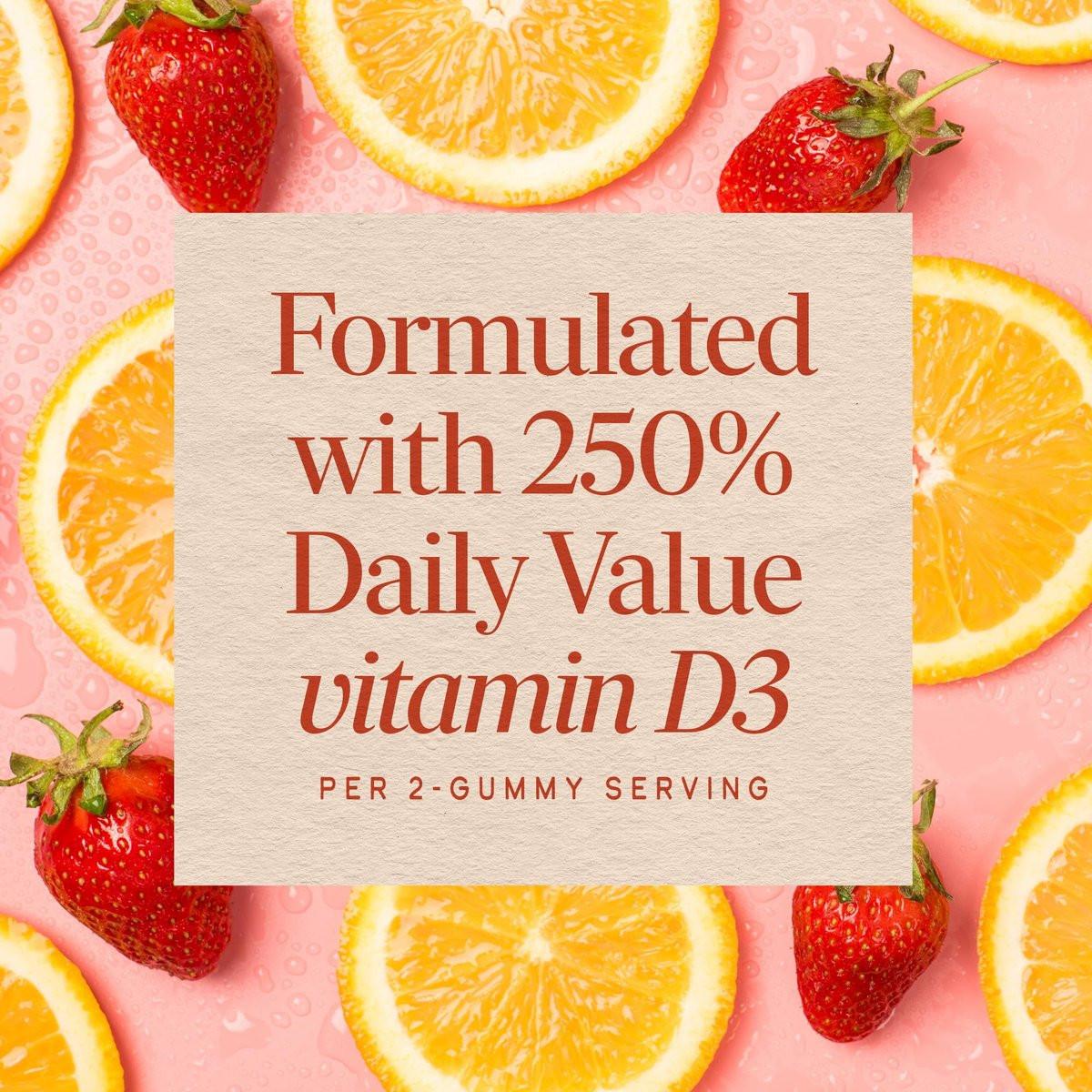 Nature's Way Vitamin D3 Gummies, Supports Immune Function and Bone Health*, 2000 IU (50 mcg) per 2-Gummy Serving, Mixed Fruit Flavored, Gluten Free, Plant-Based Pectin, Vegetarian, 120 Count - görsel 7