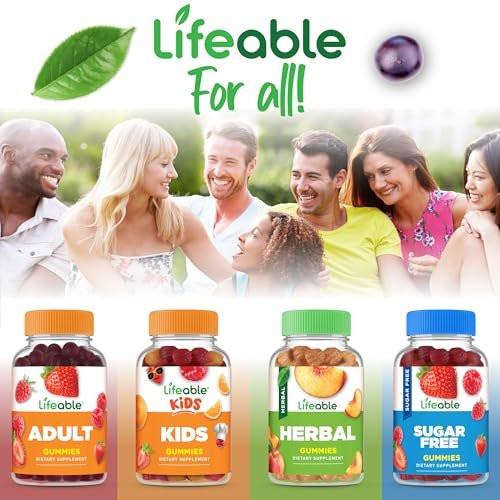 Lifeable Vitamin B Complex Gummies for Adults | with Vitamin C | Great Tasting Vitamin B Gummies | for Energy and Nerve System | Vegan B Complex Vitamins for Women, Men | 90 Gummies - görsel 5