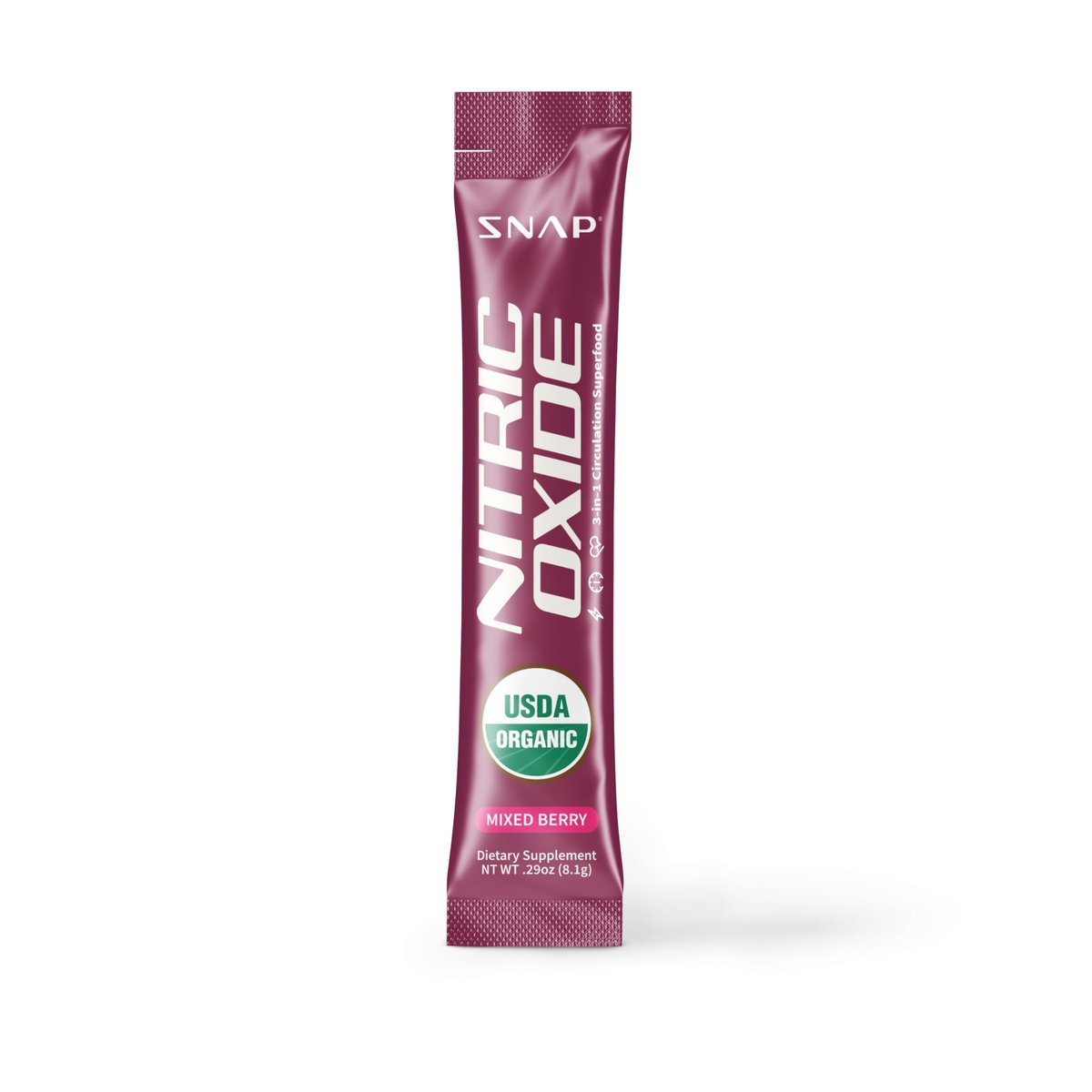 Snap Supplements Organic Beet Root Powder Nitric Oxide Supplement for Men & Women with Red Spinach, Supports Healthy Energy & Blood Pressure Already in Normal Range, 10 Stick Packs, Mixed Berry - görsel 5