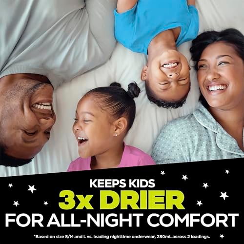 Ninjamas Boys Bedwetting Nighttime Underwear, Size L (64-95+ lbs), 34 Count, Overnight Protection, Ultra Absorbent, Hypoallergenic - görsel 10