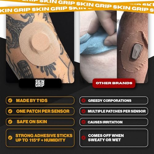 Skin Grip Freestyle Libre 2 Sensor Covers & – 20 Patches per Pack: Provides over two months of coverage (with one – Image 6