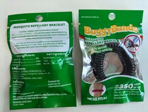 BuggyBands 12 Pack Mosquito Bracelets - DEET Free, Natural & Waterproof Wristbands for Adults and Kids - Citronella Bracelets for Camping, Hiking & Outdoor Activities - görsel 3