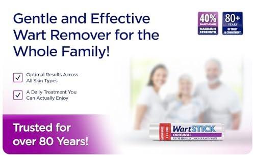 WartStick Maximum Strength Salicylic Acid Solid-Stick Common and Plantar Wart Remover 2 Pack, 0.4 Oz - görsel 3
