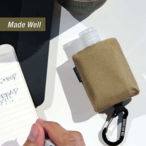 2nd Childhood Travel Hand Sanitizer Keychain – Small Refillable 2 oz Bottle with Clip-On Holder – Portable Sanitizer Case for Purse, Backpack, Gym Bag (Olive) - görsel 7
