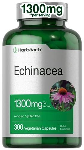 Horbäach Echinacea Extract Capsules | 300 Count | Vegan, Non-GMO, Gluten Free Supplement - görsel 14