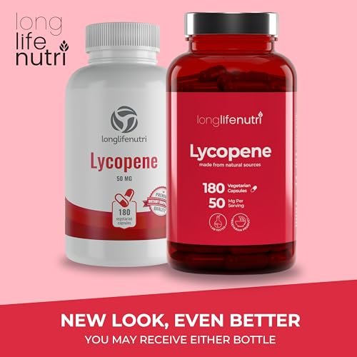 Lycopene 50mg 180 Vegetarian Capsules | Supplement Health | Natural Tomato Extract Non-GMO | Pure Powder - görsel 13