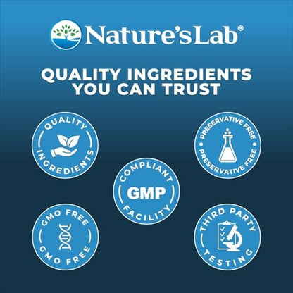 Nature's Lab Mushroom 7 Organic Blend - Benefits The Immune System, Cell Function and Endurance - 90 Capsules (45 Servings)