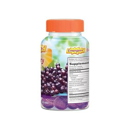 Emergen-C Citrus-Ginger Fizzy Drink Mix, Turmeric and Ginger, Immune Support, Natural Flavors with High Potency Vitamin C, 18 Count