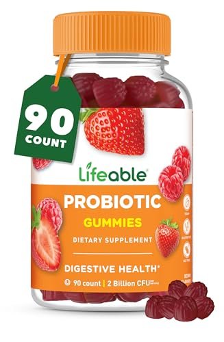 Lifeable Probiotics Gummies | 2 Billion CFU | Great Tasting Probiotic Gummies for Women | Probiotic Gummy for Gut Health and Immune Support | Probiotics for Women and Men | 90 Gummies - görsel 12