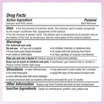 WartStick Plantar Maximum Strength Salicylic Acid Solid-Stick Plantar Wart Remover, 0.34 Oz