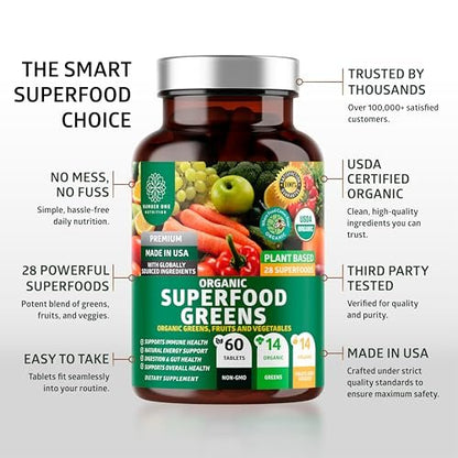 Number One Nutrition USDA Organic and – Item Weight: 0.001694 pounds (per tablet? unclear, but pack weight) – Image 10