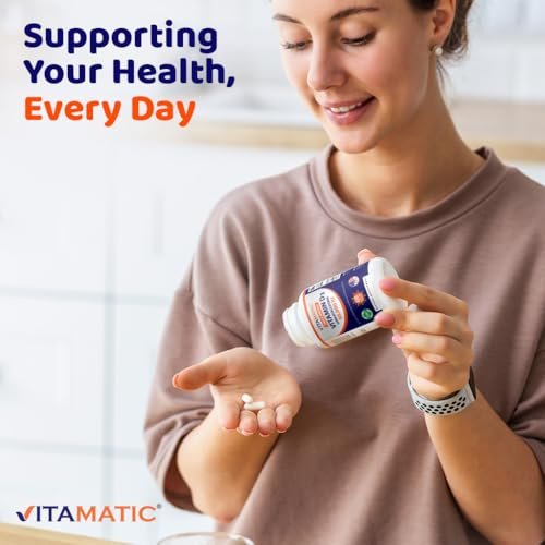 Vitamatic 3 Pack Vitamin D3 50,000 IU (as Cholecalciferol), Once Weekly Dose, 1250 mcg, 60 Veggie Capsules 1 Year Supply, Progressive Formula Helping Vitamin D Deficiencies - görsel 16