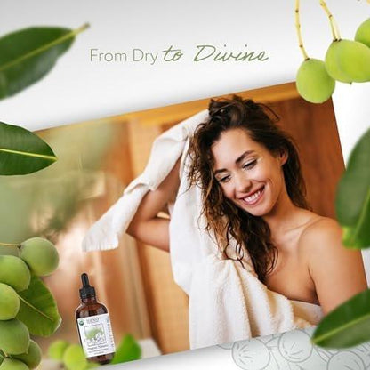 HBNO California Bottled Organic Tamanu Oil 4 oz (120ml) Value Size - USDA Certified Organic Tamanu Oil, Cold Pressed Carrier Oil for Face, Body, Lips, Nails, Shampoo & Conditioner