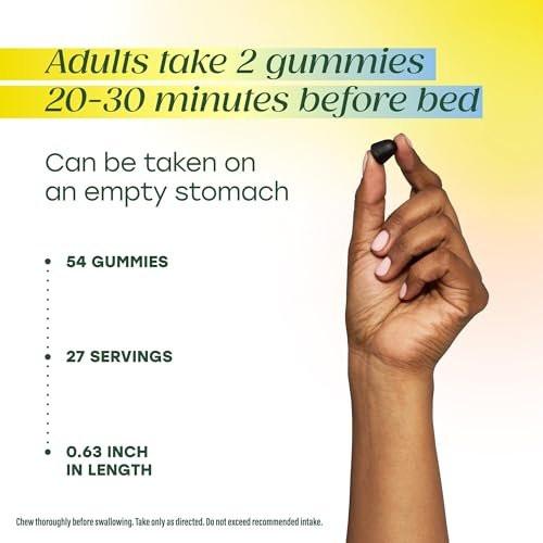 MegaFood Melatonin Gummies - Melatonin 3mg per Serving to Help Relax & Fall Asleep – Sleep Gummies for Adults - Berry Flavor, Non-GMO, Certified Vegan - 54 Count (27 Servings) - görsel 6