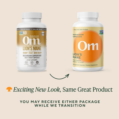 Om Lion’s Mane Mushroom Capsules - Organic – Organic Lion’s Mane Extract: Each capsule contains concentrated – Image 11