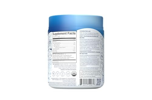 KOS Calming Blue Spirulina Blend - USDA – Size: 8.78 ounces (250 grams) per container – Image 9