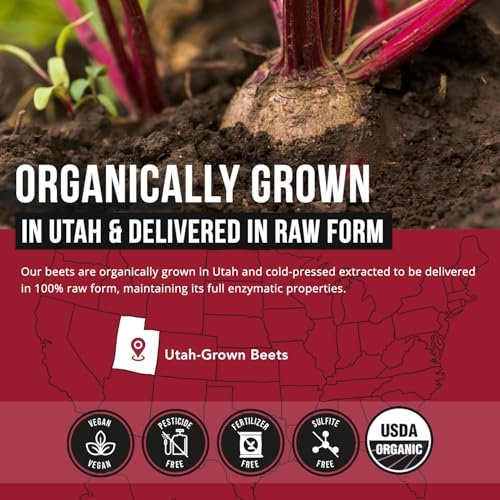 BioBeet® Max Strength Beet Root Capsules - – 21:1 Concentrate: Each serving is derived from 28,350 mg of organic – Image 1