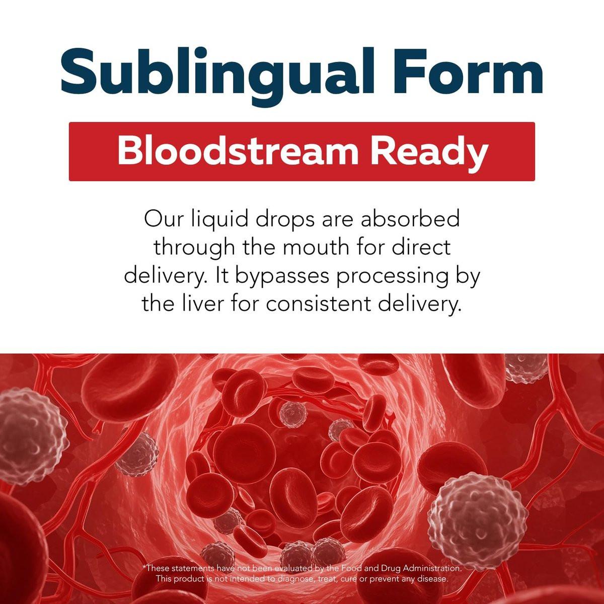 BioActive Vitamin B12 5000 mcg | 3 BioActive Forms Plus Methylfolate Cofactor - Methylcobalamin, Adenosyl & Hydroxy | Sublingual Liquid Drops, Berry Flavor, Organic, Non-GMO, Vegan (1 oz) - görsel 13