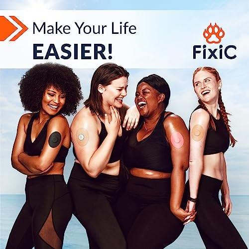 Fixic Freestyle Adhesive Patches 25 PCS – Good for Libre 1, 2, 3 & Plus – G7 & Stelo – Guardian – Waterproof Adhesive Bandages – Pre-Cut Back Paper – Long Fixation for Your Sensor! (Multi-Color) - görsel 10