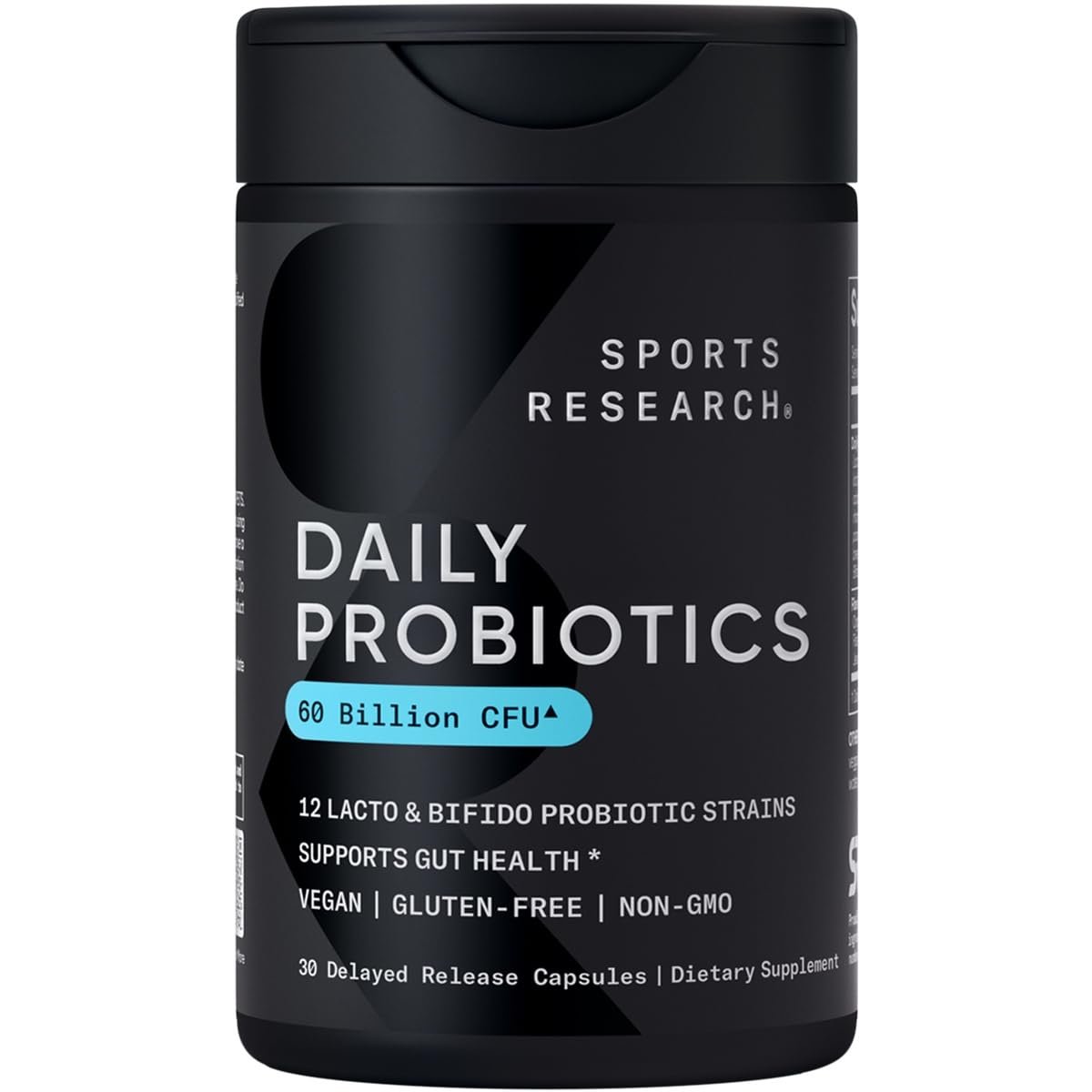 Sports Research Daily Probiotics with – Prebiotic Fiber Added: Includes prebiotics to feed good bacteria and – Image 2