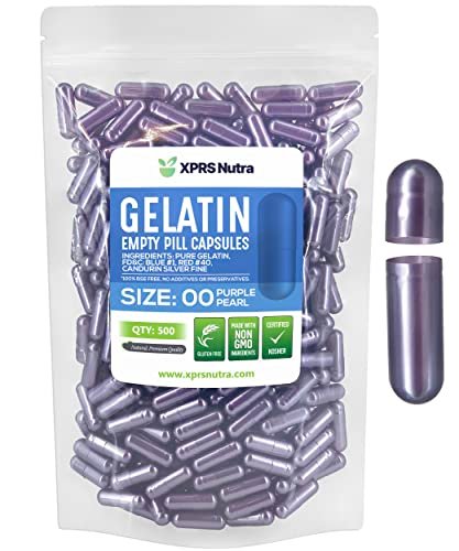 XPRS Nutra Size 00 Empty Capsules - 500 – High-Quality Gelatin : Made from premium gelatin, these capsules are – Image 2